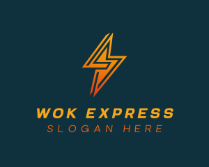 Lightning Bolt Express logo design