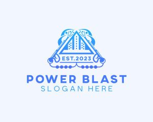 Building Industrial Power Cleaning logo design