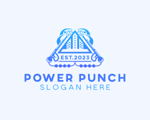 Building Industrial Power Cleaning logo design