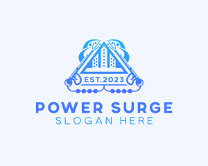 Building Industrial Power Cleaning logo design