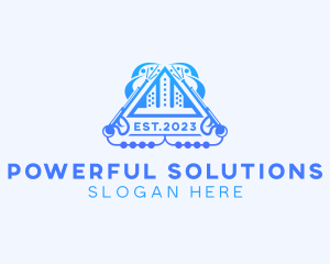 Building Industrial Power Cleaning logo design