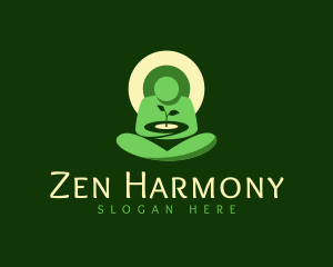 Zen Human Yoga logo design