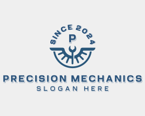 Mechanic Wrench Wings logo design