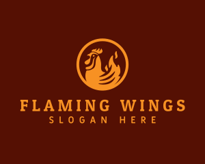 Chicken Fire Restaurant logo design