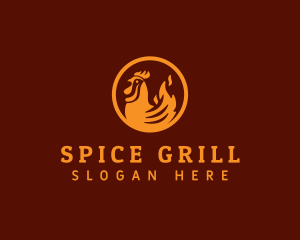 Chicken Fire Restaurant logo design