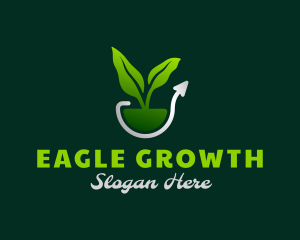 Nature Plant Growth logo design