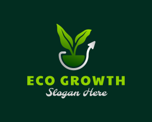 Nature Plant Growth logo design