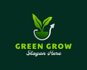 Nature Plant Growth logo design