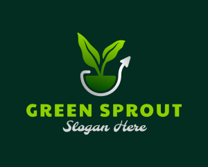 Nature Plant Growth logo design