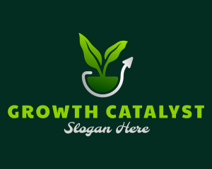 Nature Plant Growth logo design