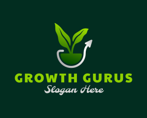 Nature Plant Growth logo design