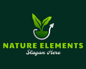 Nature Plant Growth logo design