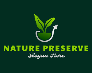 Nature Plant Growth logo design