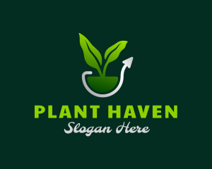 Nature Plant Growth logo design