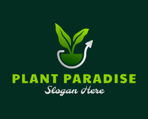 Nature Plant Growth logo design