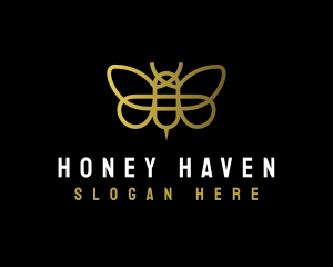 Natural Honey Bee logo design