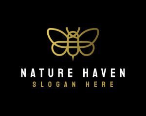 Natural Honey Bee logo design