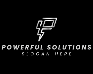 Lightning Power Bolt logo design