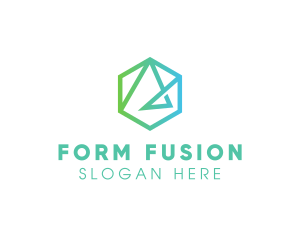 Modern Geometric Shape logo