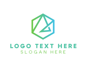 Modern Geometric Shape logo