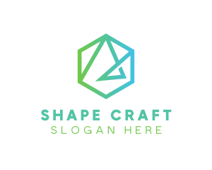 Modern Geometric Shape logo design