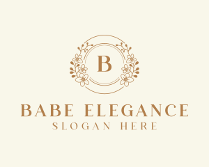 Stylish Flower Wedding logo design