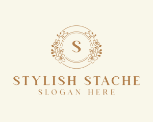 Stylish Flower Wedding logo design