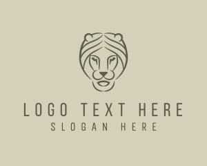 Lion Head Face logo