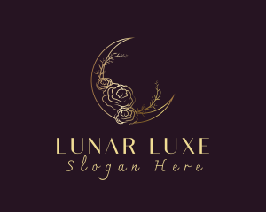 Cosmic Lunar Flower logo design