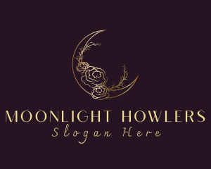 Cosmic Lunar Flower logo design