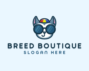 Pet Dog Sunglasses logo design