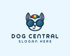 Pet Dog Sunglasses logo design