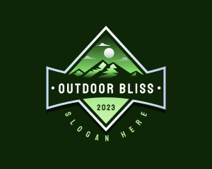 Mountain Hiking Camp logo design