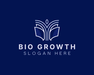 Book Tree Growth logo design