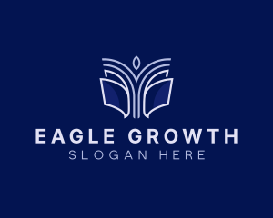 Book Tree Growth logo design