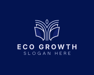 Book Tree Growth logo design