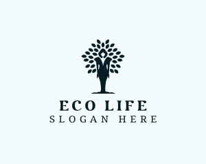 Wellness Woman Tree logo design