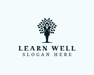 Wellness Woman Tree logo design