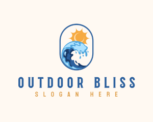 Beach Wave Resort logo design