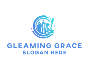 Sparkle Clean Housekeeping logo design