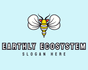 Flying Hornet Cartoon logo
