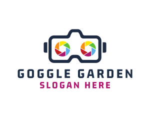 Camera Shutter Goggles logo design