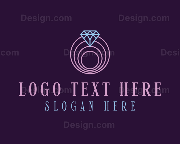 Jewelry Spiral Diamond Logo