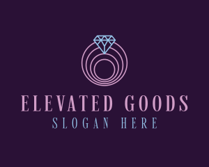 Jewelry Spiral Diamond logo design