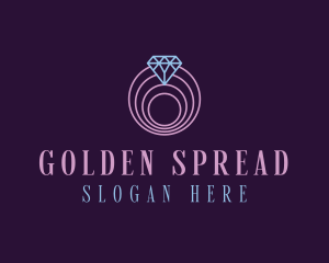 Jewelry Spiral Diamond logo design