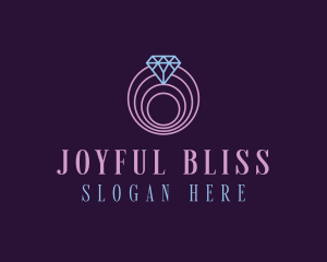 Jewelry Spiral Diamond logo design