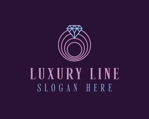 Jewelry Spiral Diamond logo design