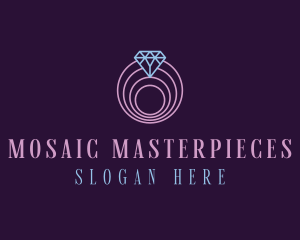 Jewelry Spiral Diamond logo design