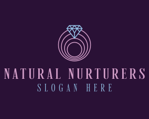 Jewelry Spiral Diamond logo design