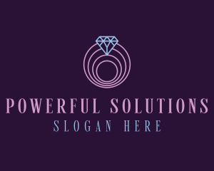 Jewelry Spiral Diamond logo design